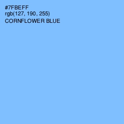 #7FBEFF - Cornflower Blue Color Image